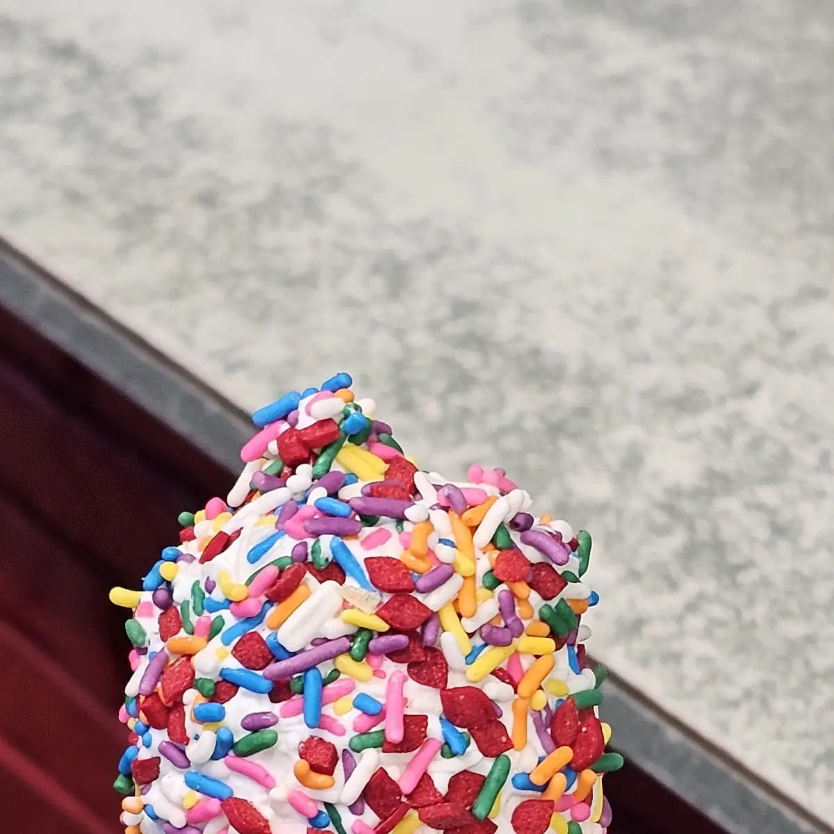 Vanilla Cone Rainbow Sprinkles