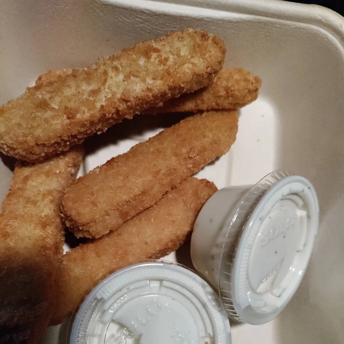 Vegan Chicken Strips with Vegan Ranch Dressing