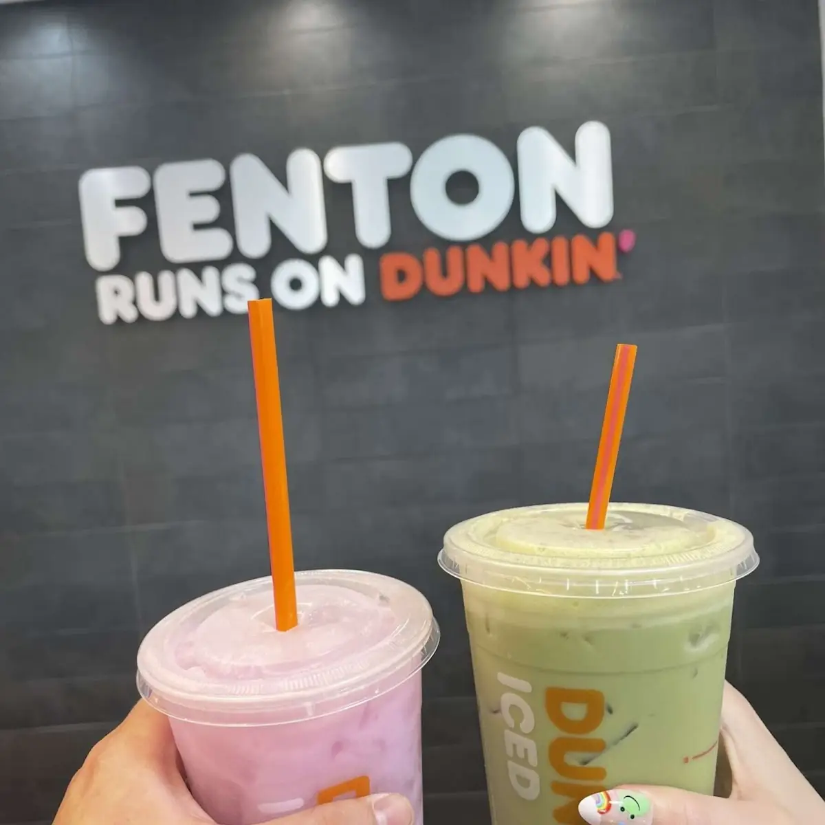 Matcha and Dunkin Refresher