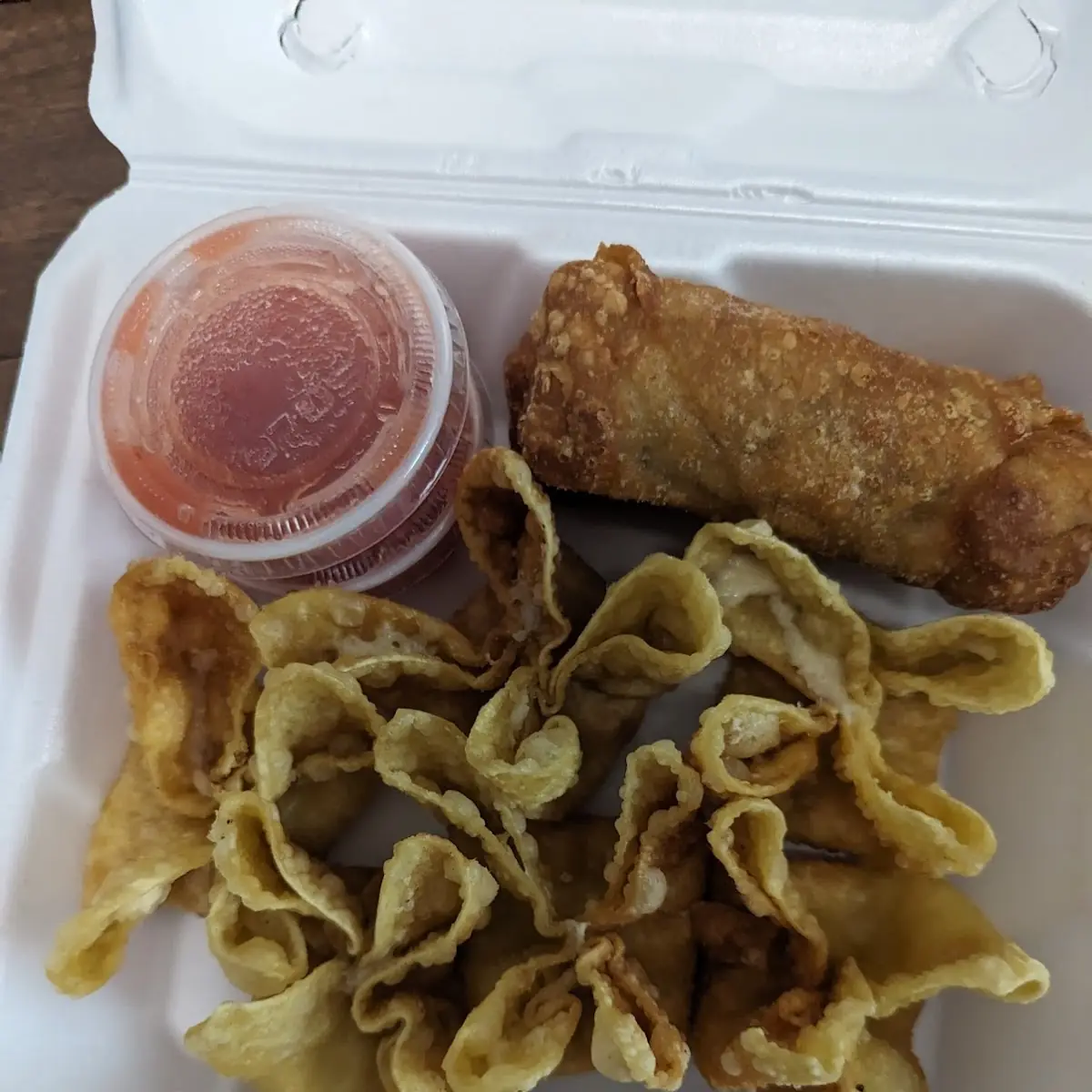 Crab Rangoon and Egg Rolls
