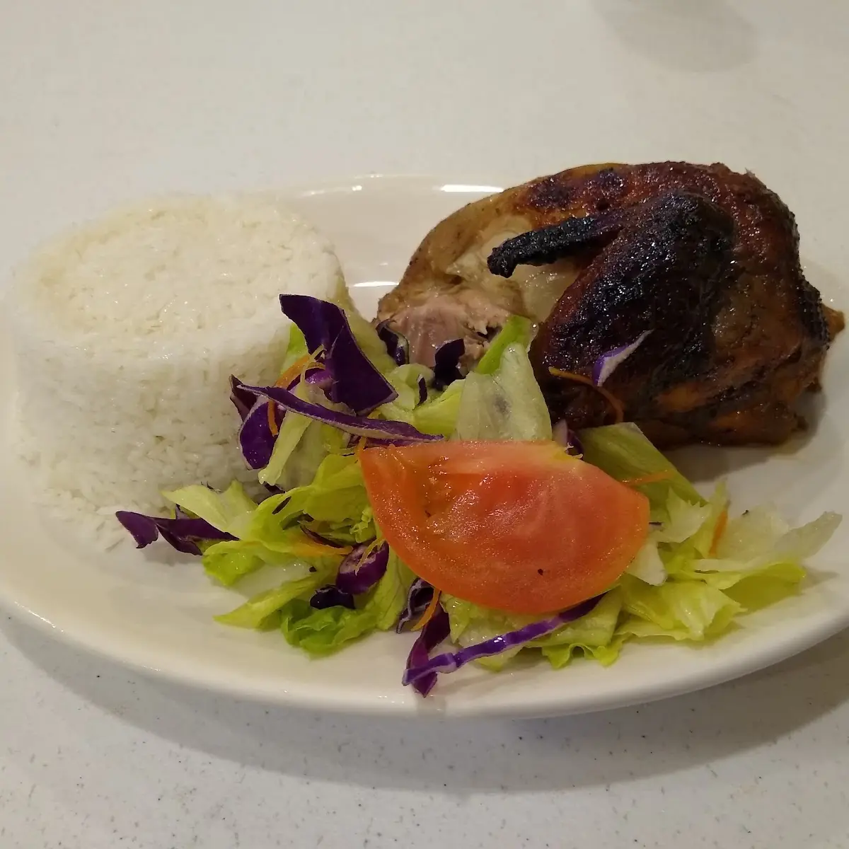 Arroz Con Pollo En Brasa Rice with Grilled Chicken