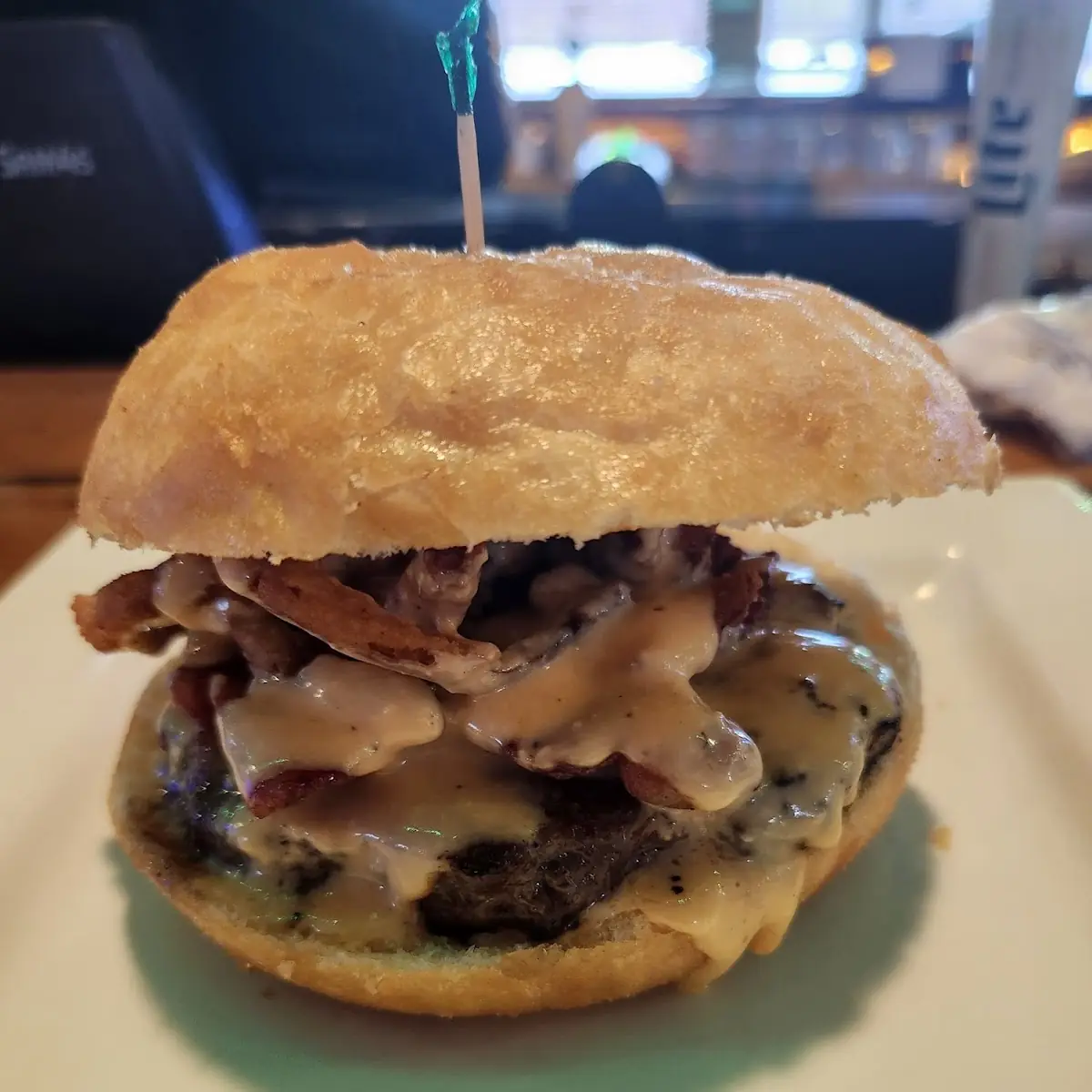 3 Mushroom & Swiss Burger