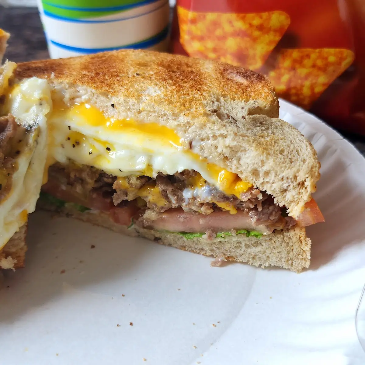 Philly Cheese Steak Breakfast Sandwich