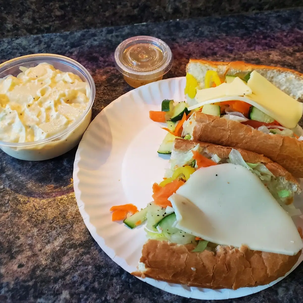 Veggie Sub with Potato Salad