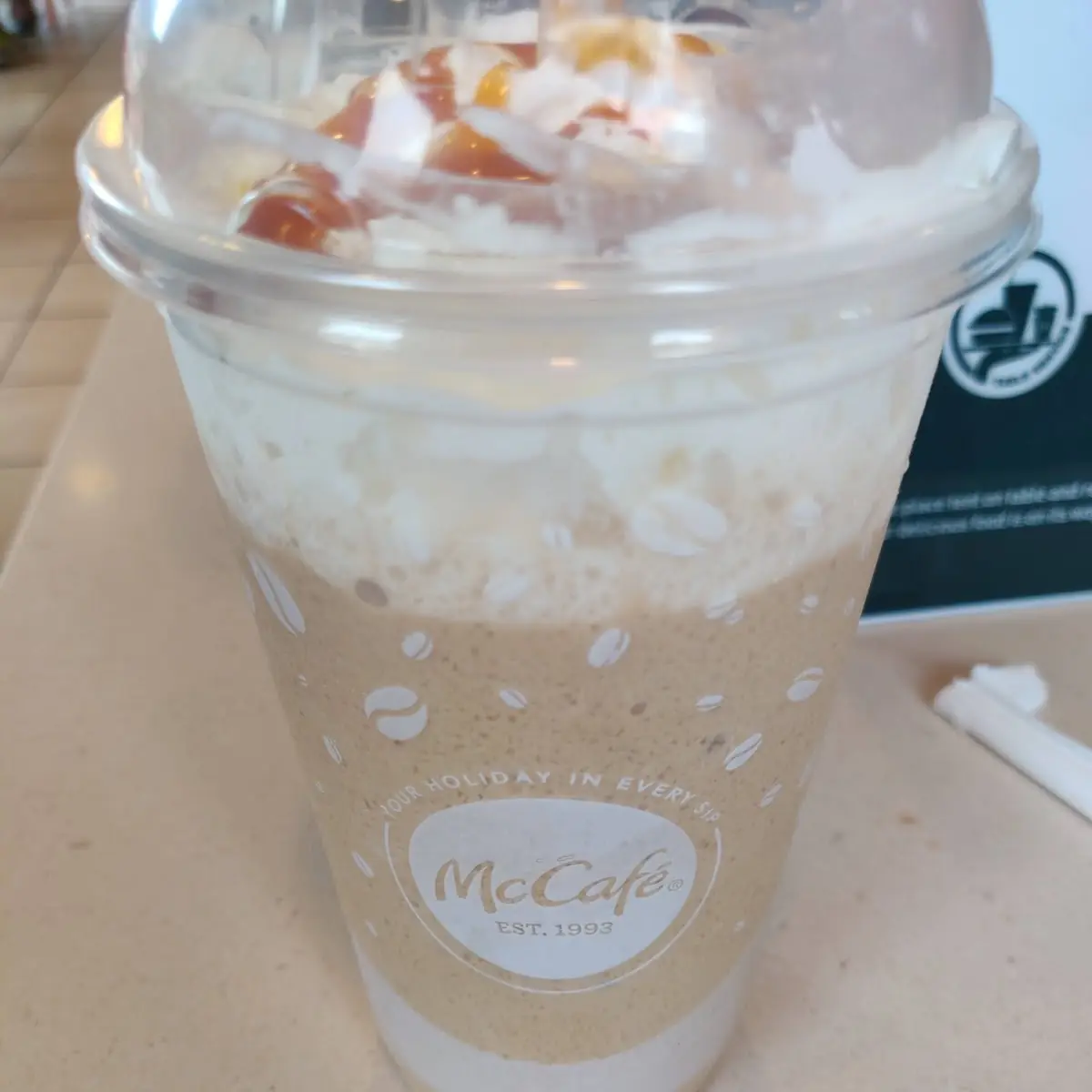 Medium Caramel Frappé