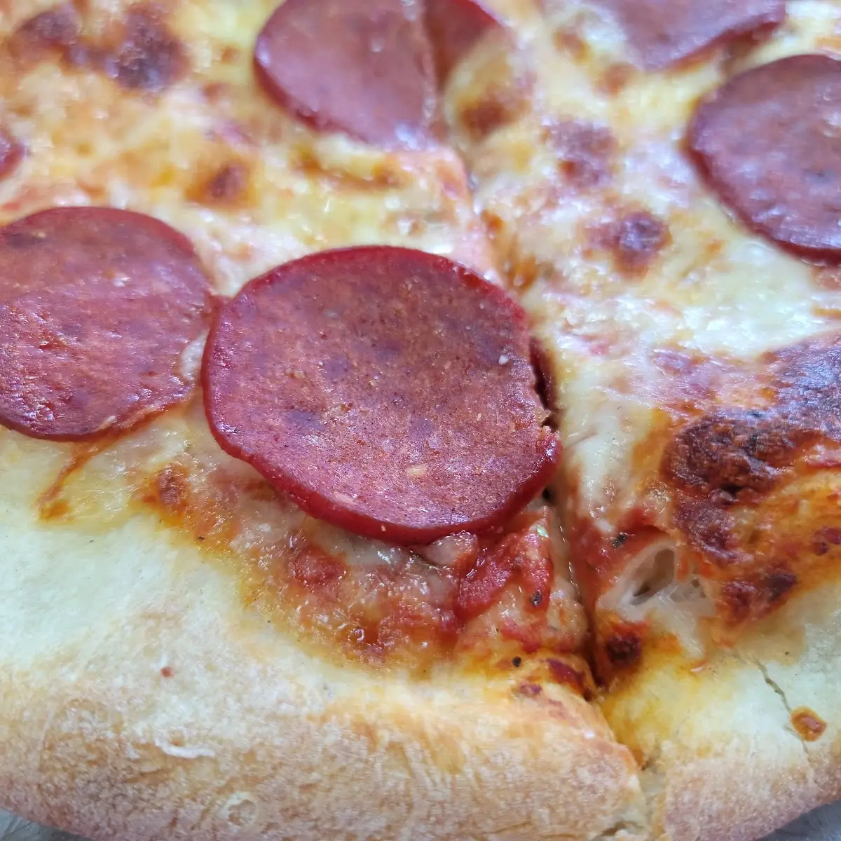 Pepperoni Pizza Close Up