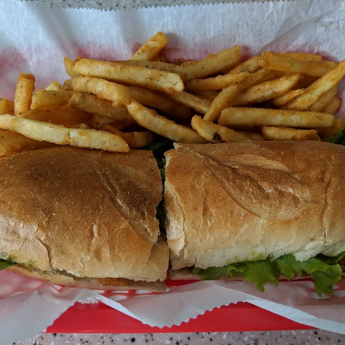 Grilled Chicken and Fries