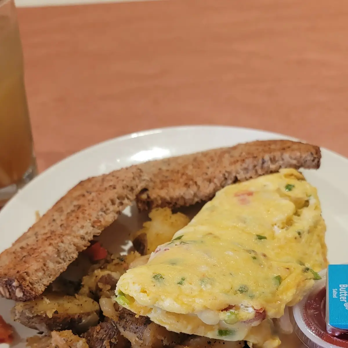 Scrambled Egg Toast and Home Fries