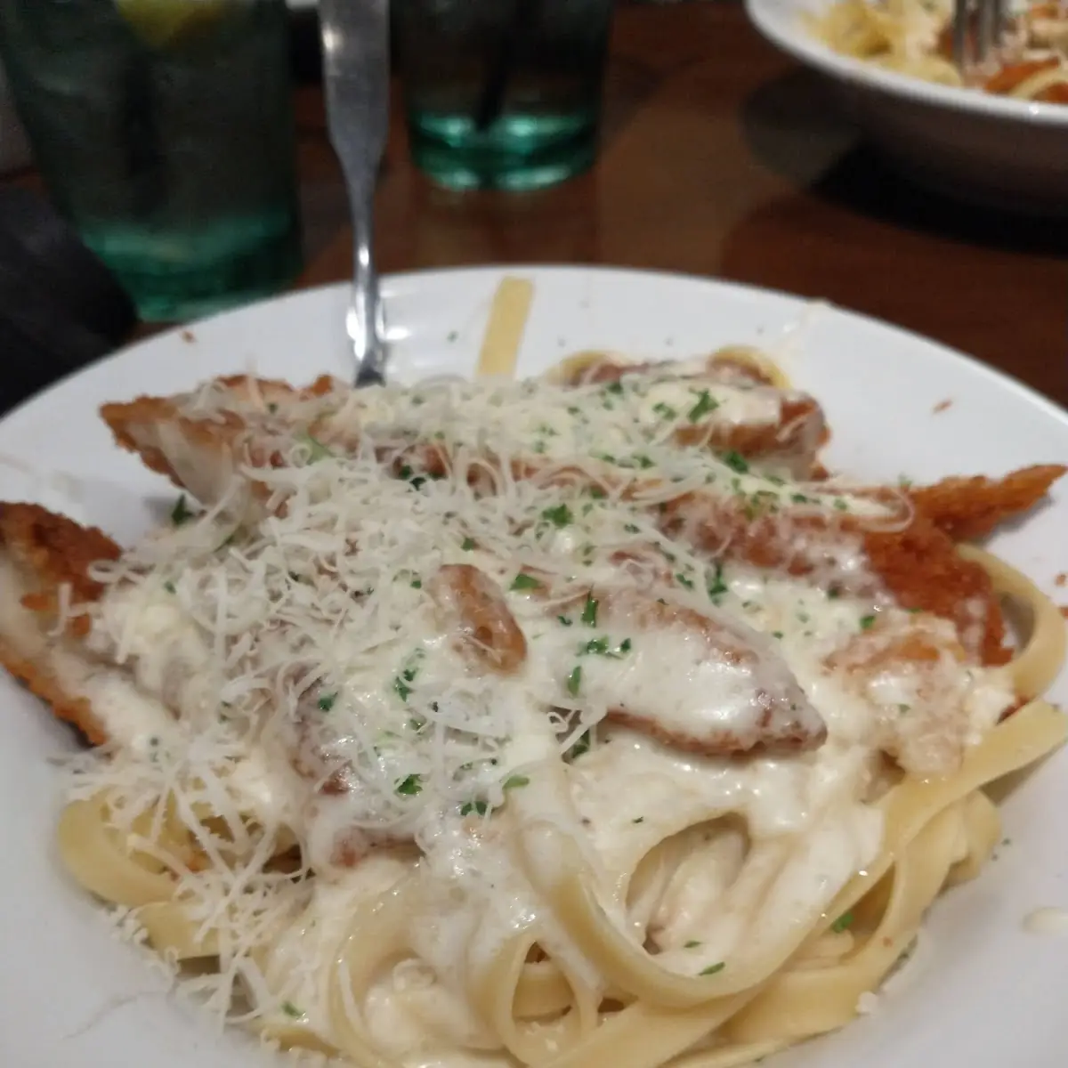 Fettuccine Alfredo with Chicken