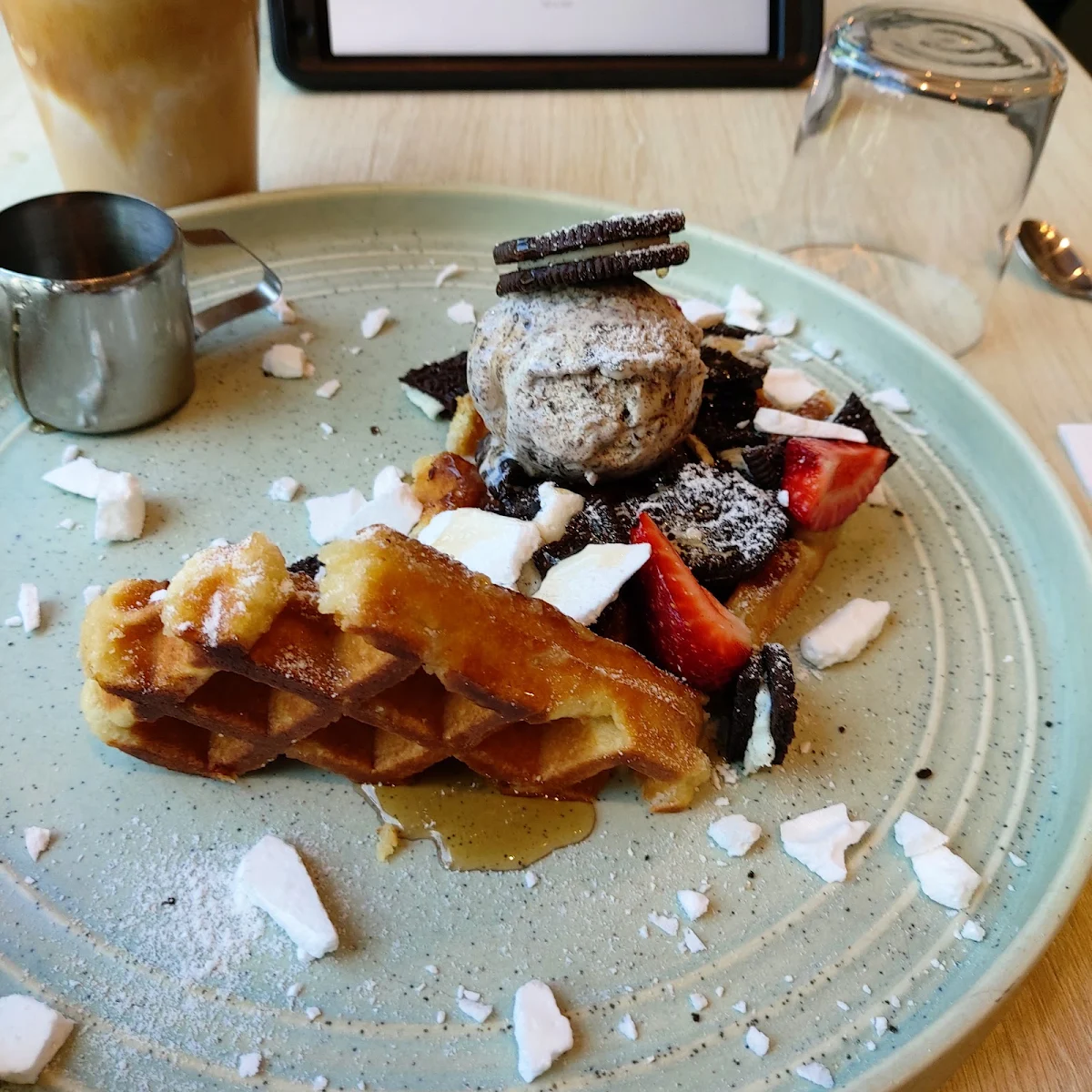 Waffle and Cookies Icecream