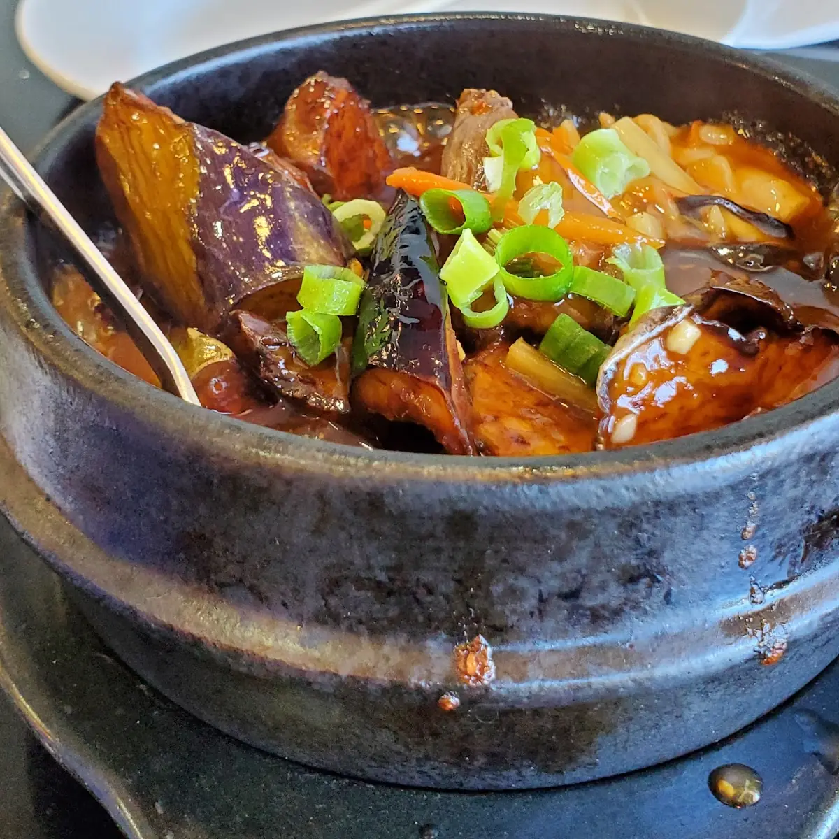Chicken with Eggplant Hot Pot Style
