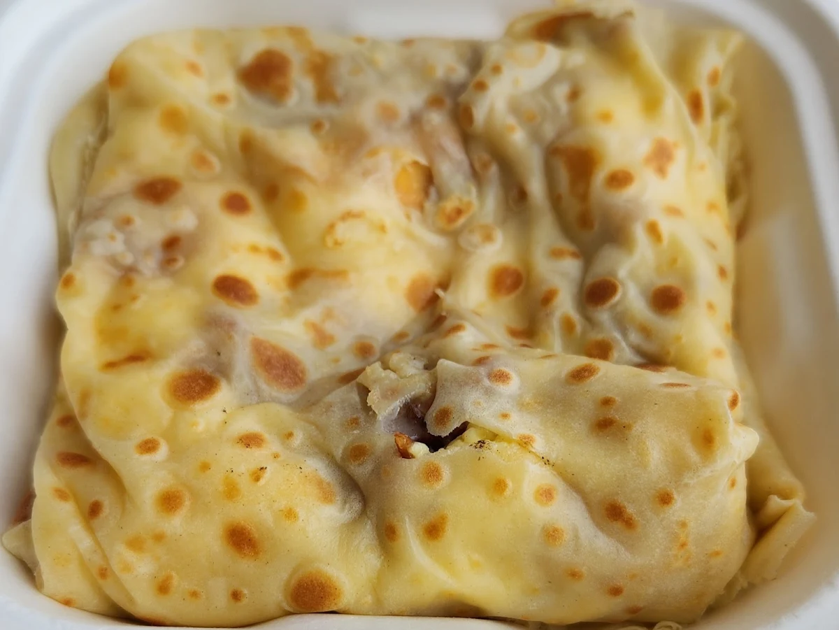 Bacon Egg and Cheese Crepe
