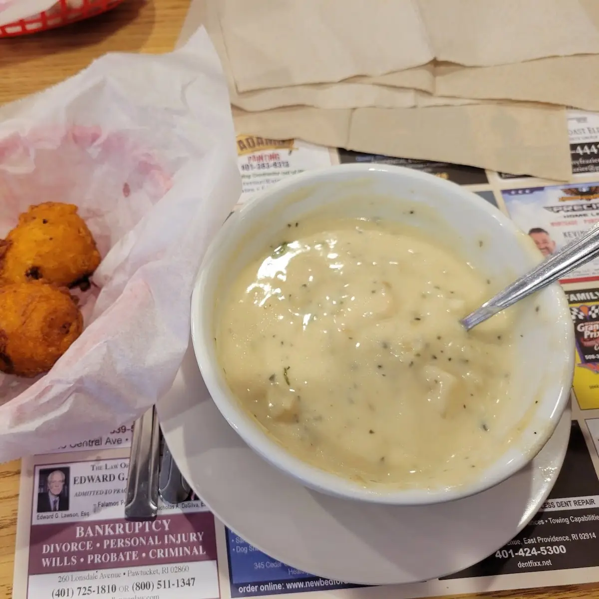 Clam Cakes & Clam Chowder