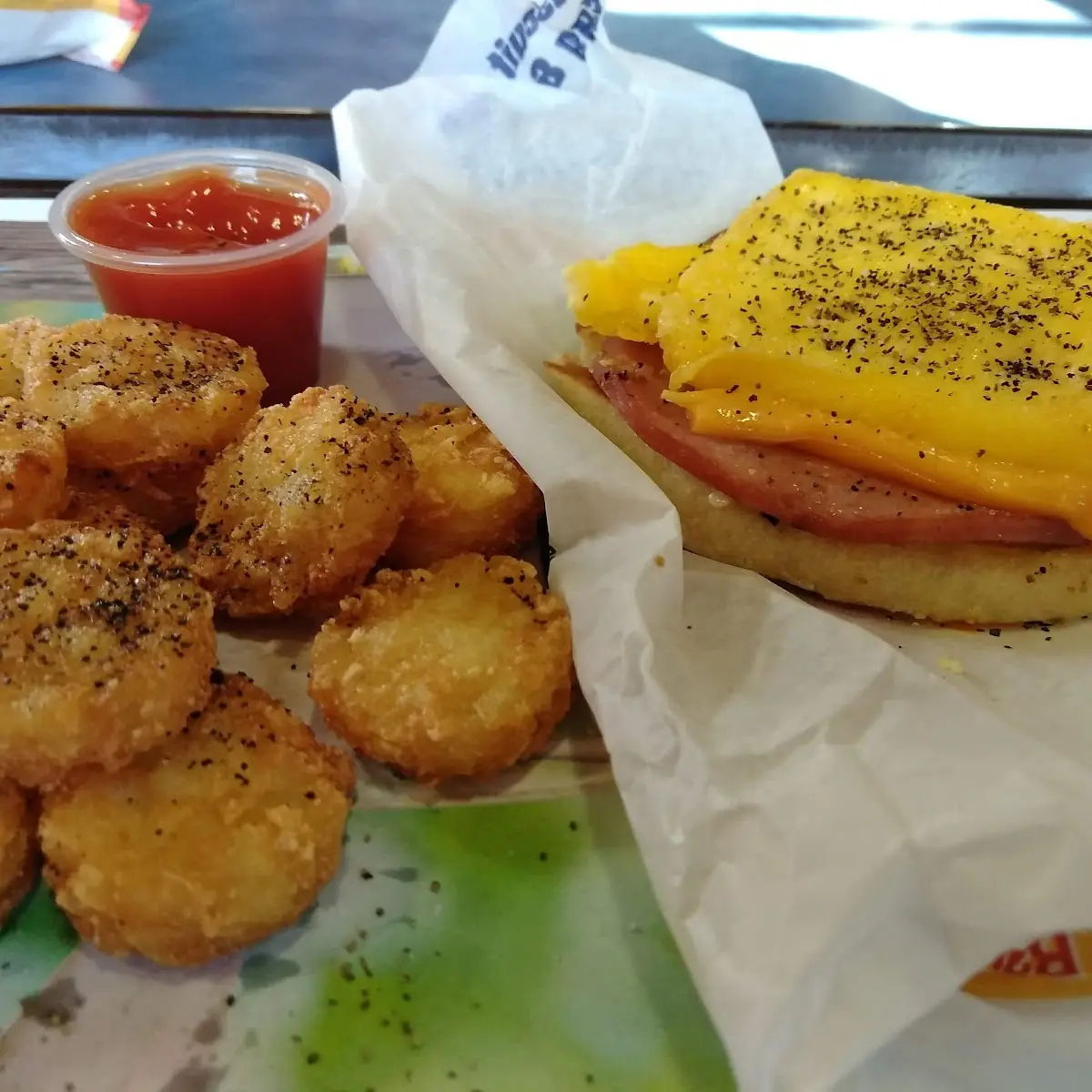 4 Combo Egg Cheese and Ham on English Muffin