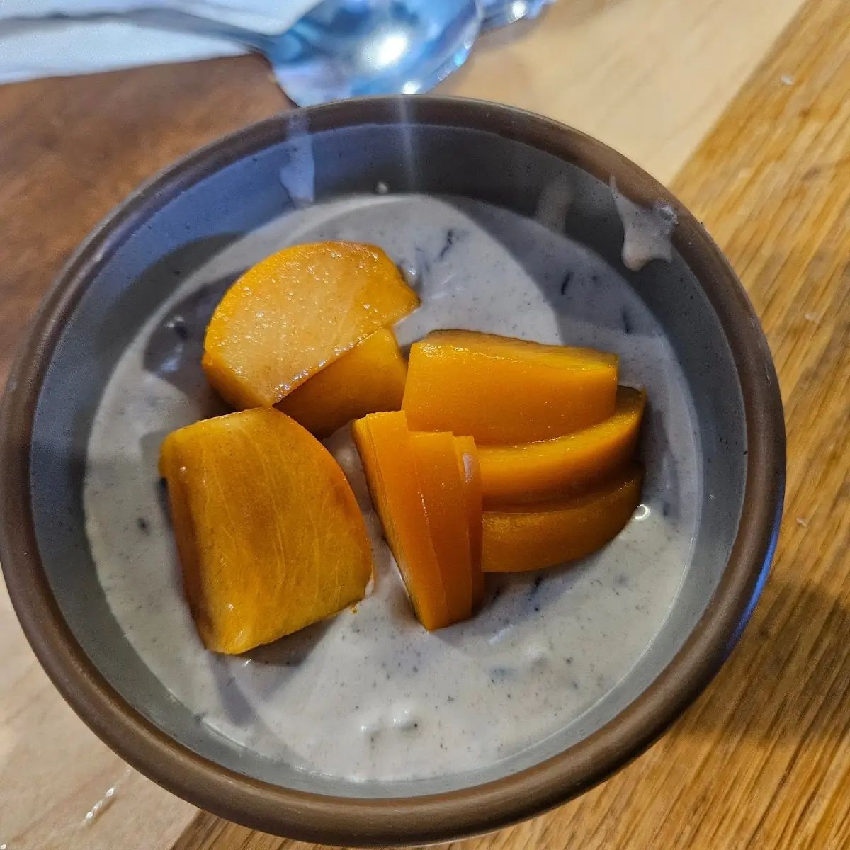 Rice Pudding with Persimmons