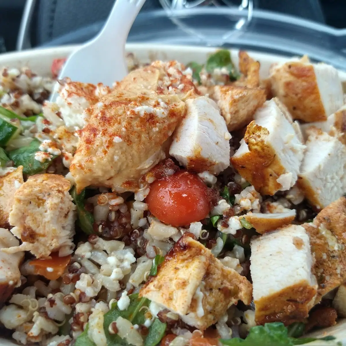 Mediterranean Bowl with Grilled Chicken