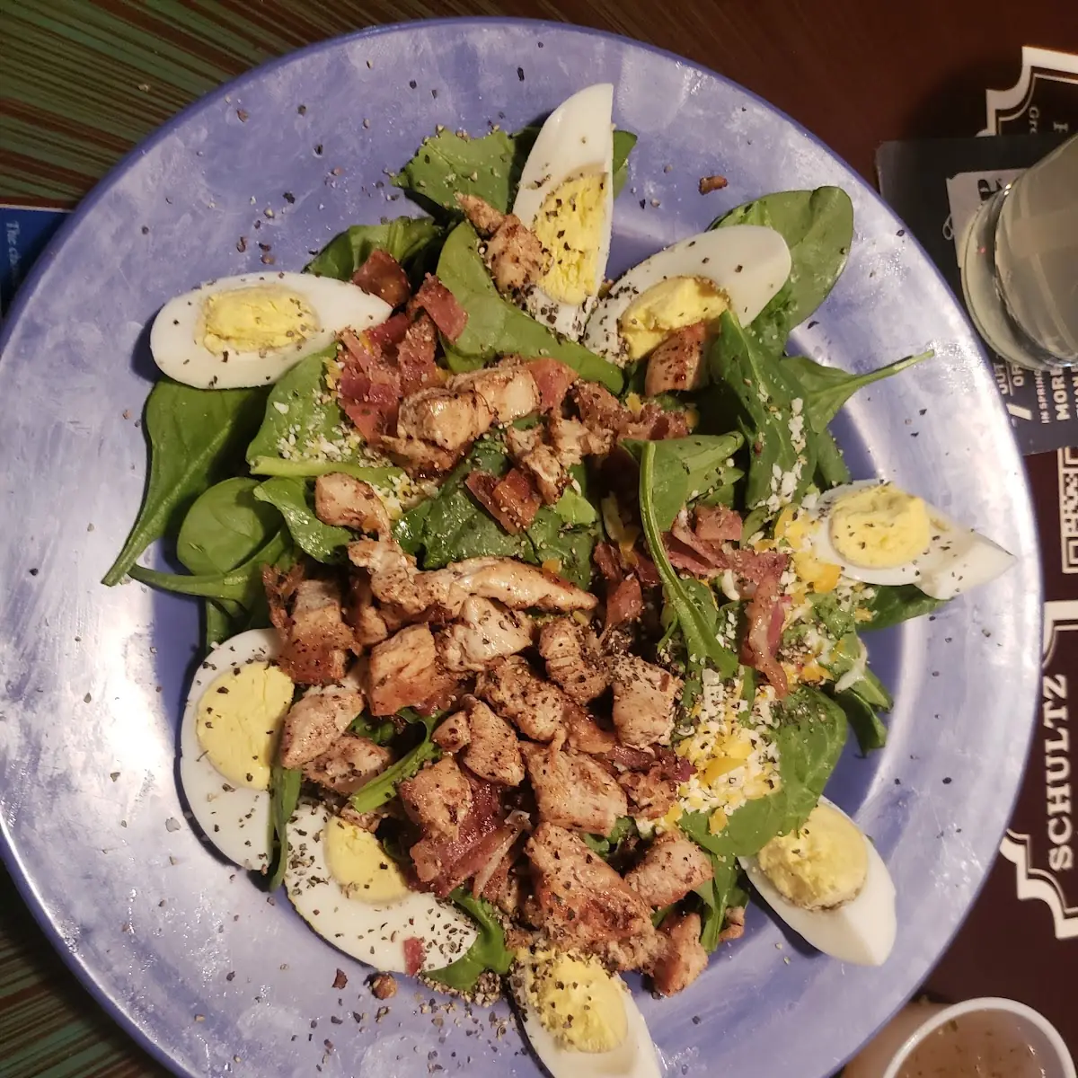 Grilled Chicken Spinach Salad