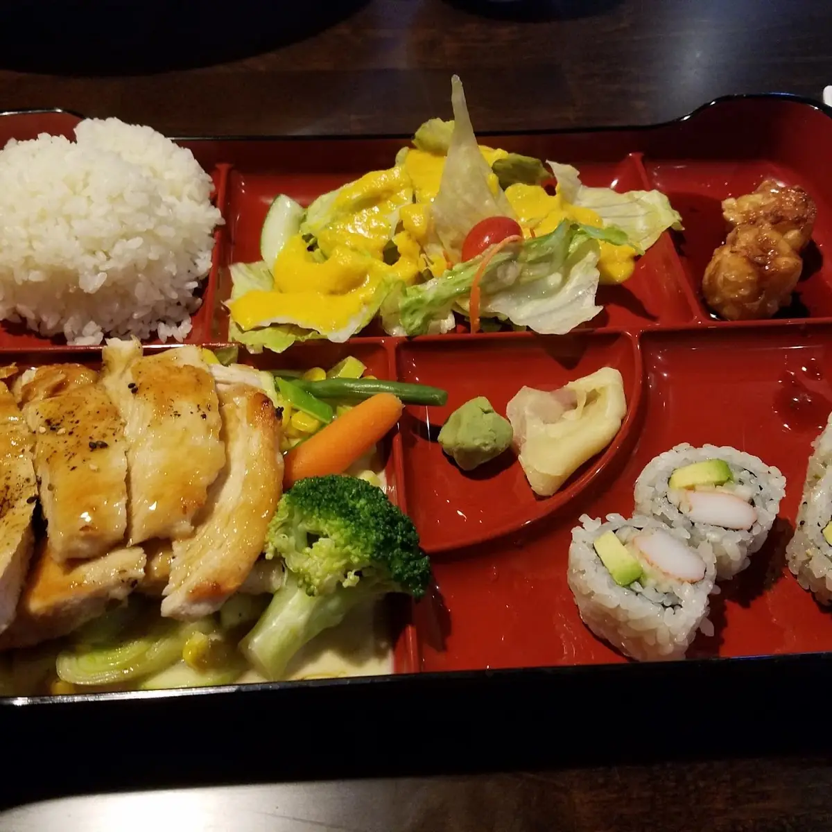 Teriyaki Chicken Bento Box Lunch
