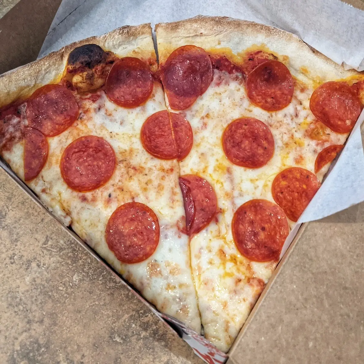 Pepperoni and Cheese Pizza Slices