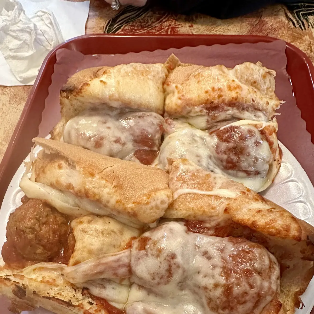 Baked Meatball Sub with Provolone