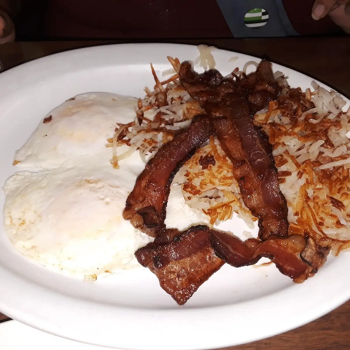 Bacon 2 Eggs and Hash Browns