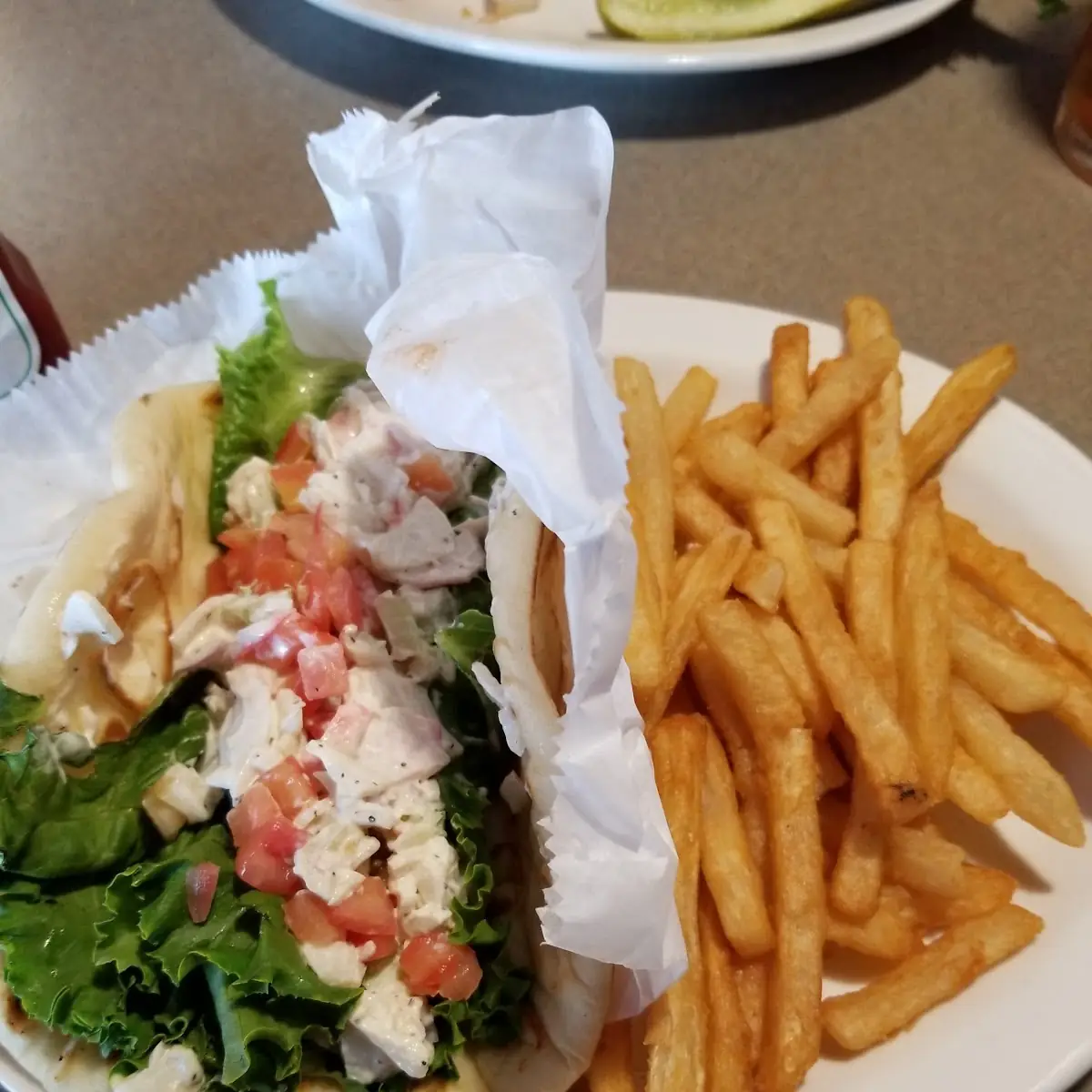 Crab Salad Pita Sandwich