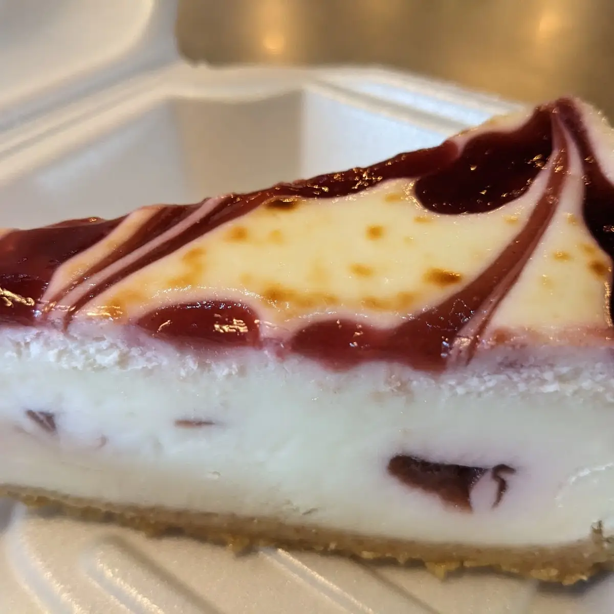 White Chocolate Raspberry Cheesecake