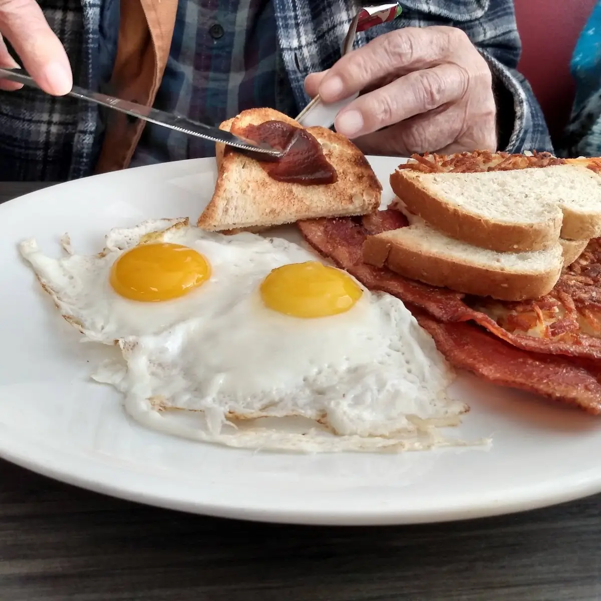 Bacon Eggs and Hash Browns