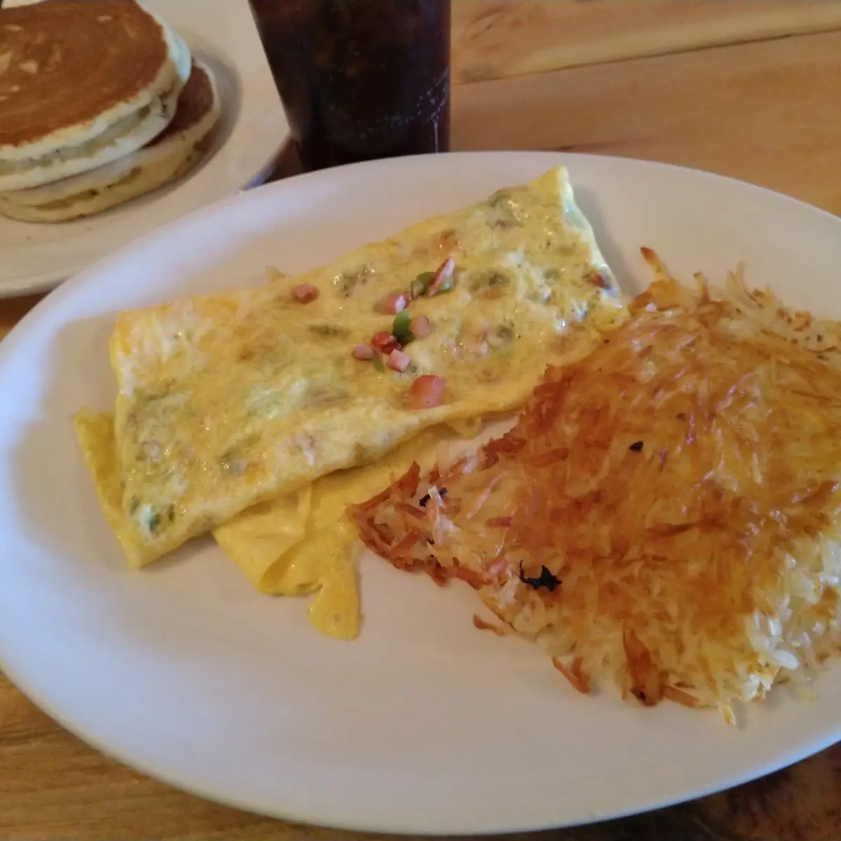 Western Omlet with Hash Brown