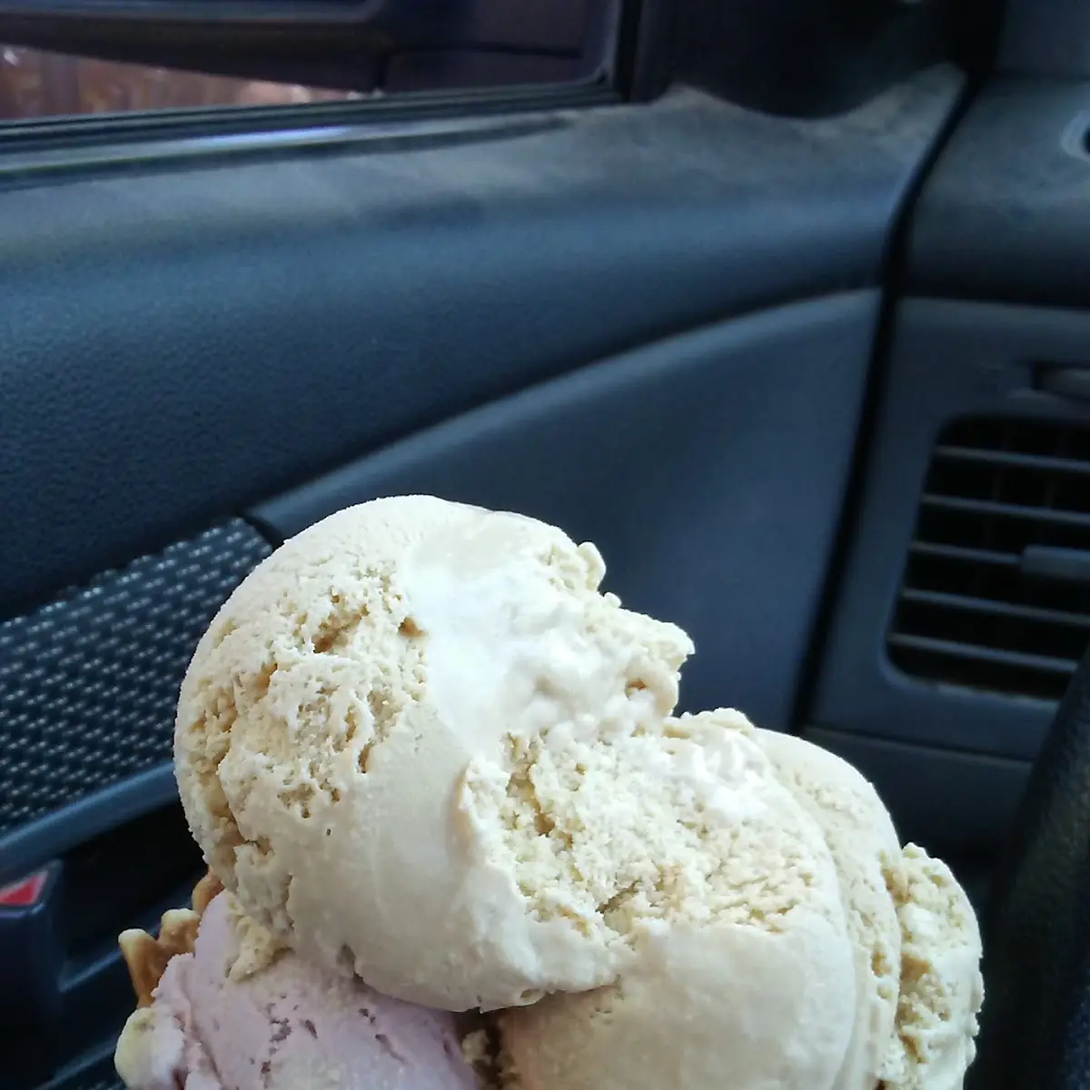 Butter Pecan Ice Cream Cone