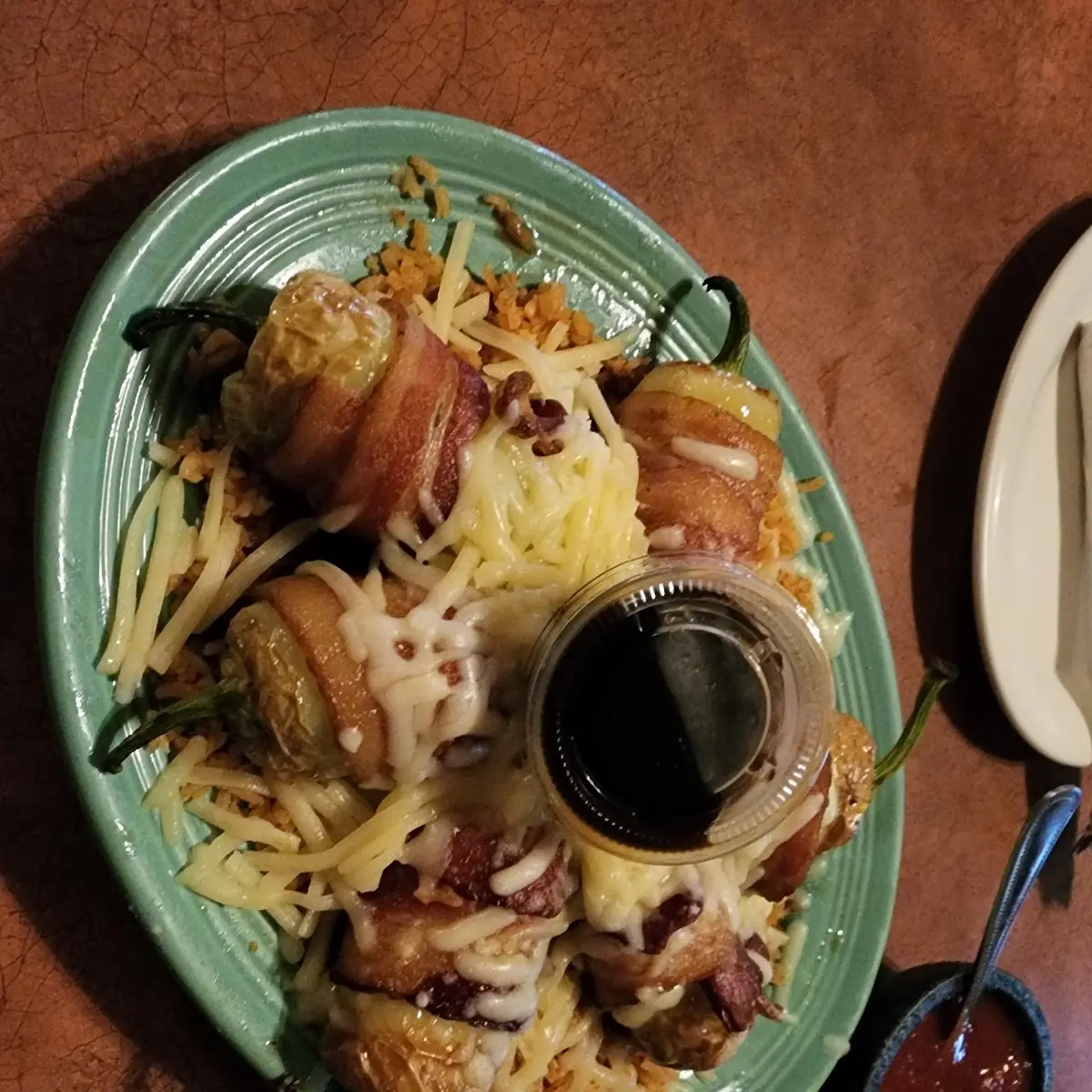 Chile Relleno Wrapped in Bacon Stuffed with Cheese