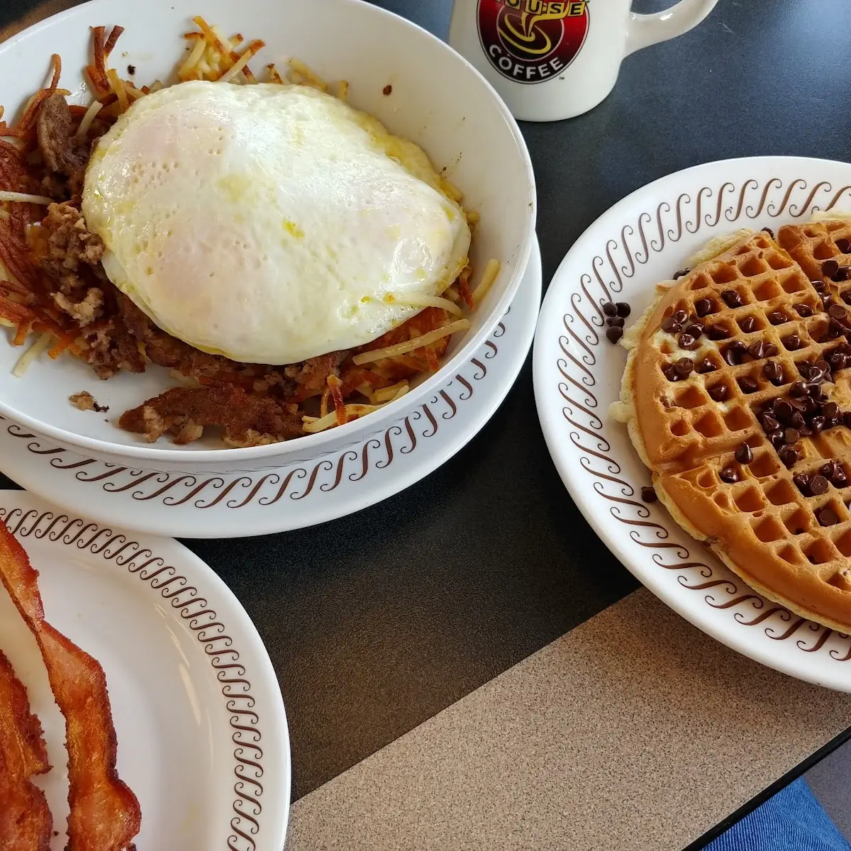 Chocolate Chip Pecan Waffle