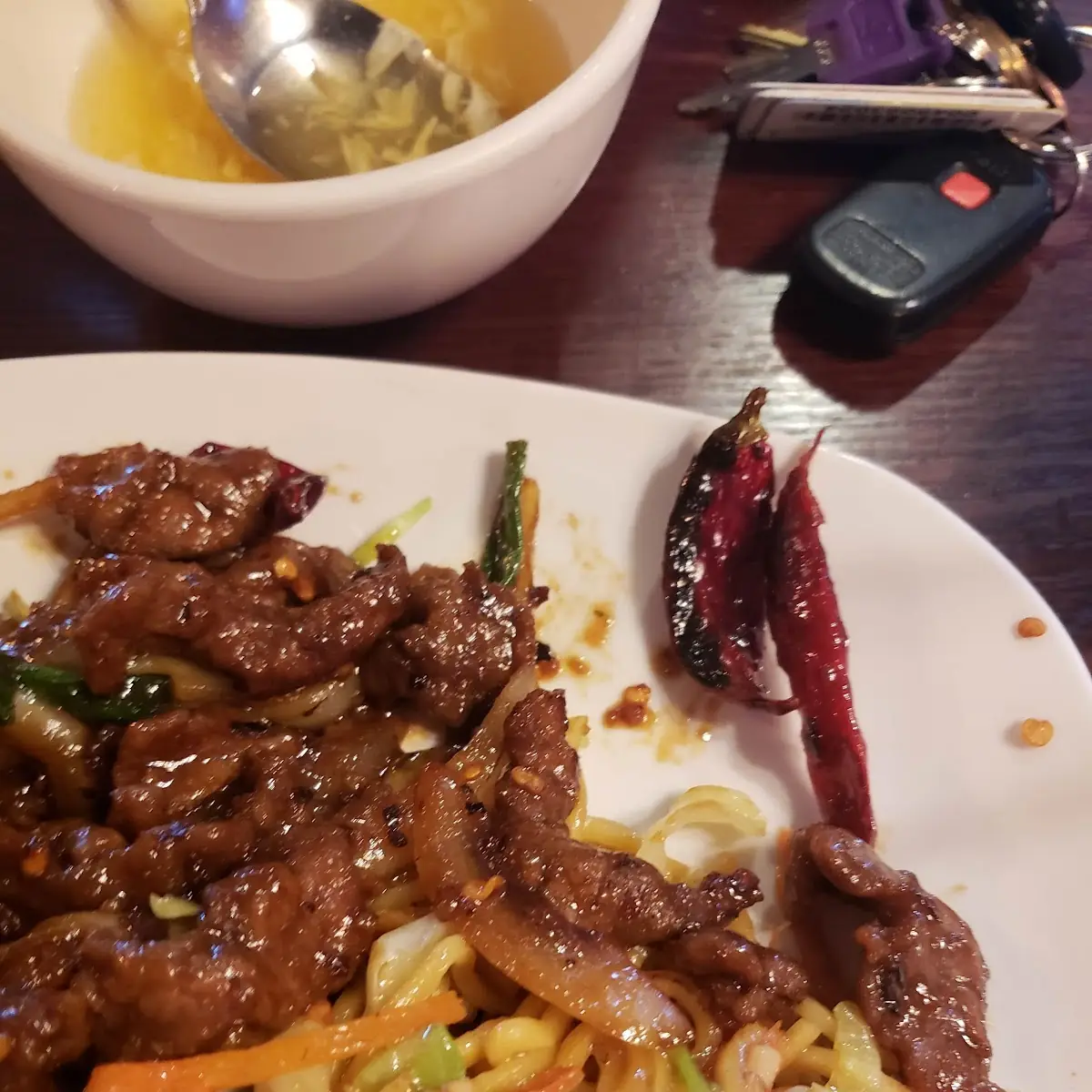 Mongolian Beef and Chow Main