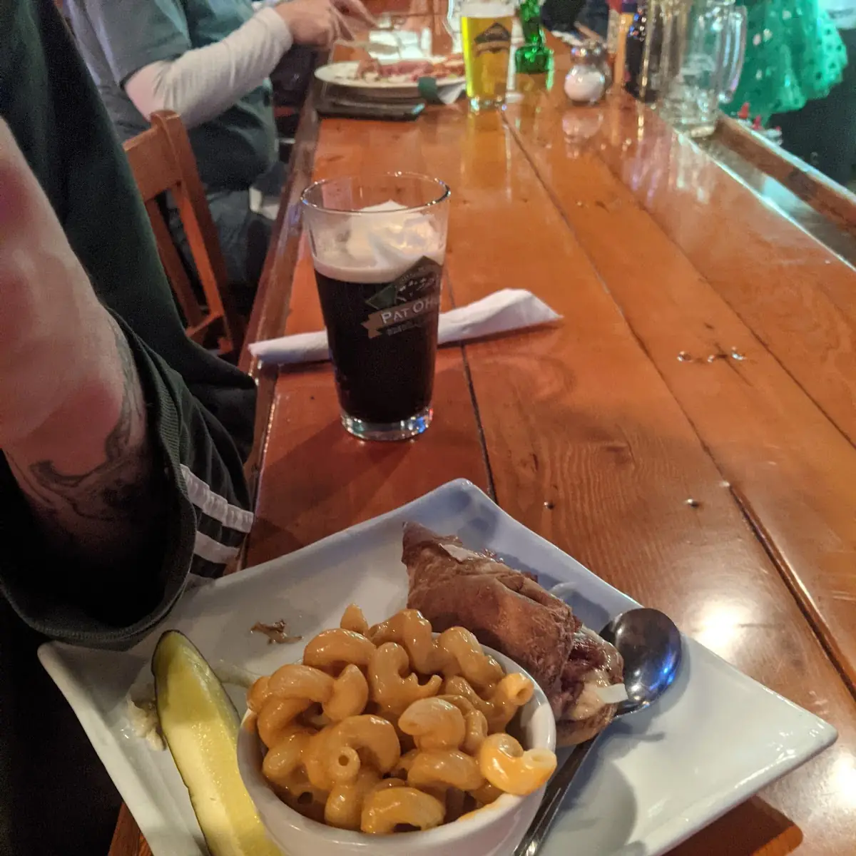 Irish Sandwich with Mac and Cheese