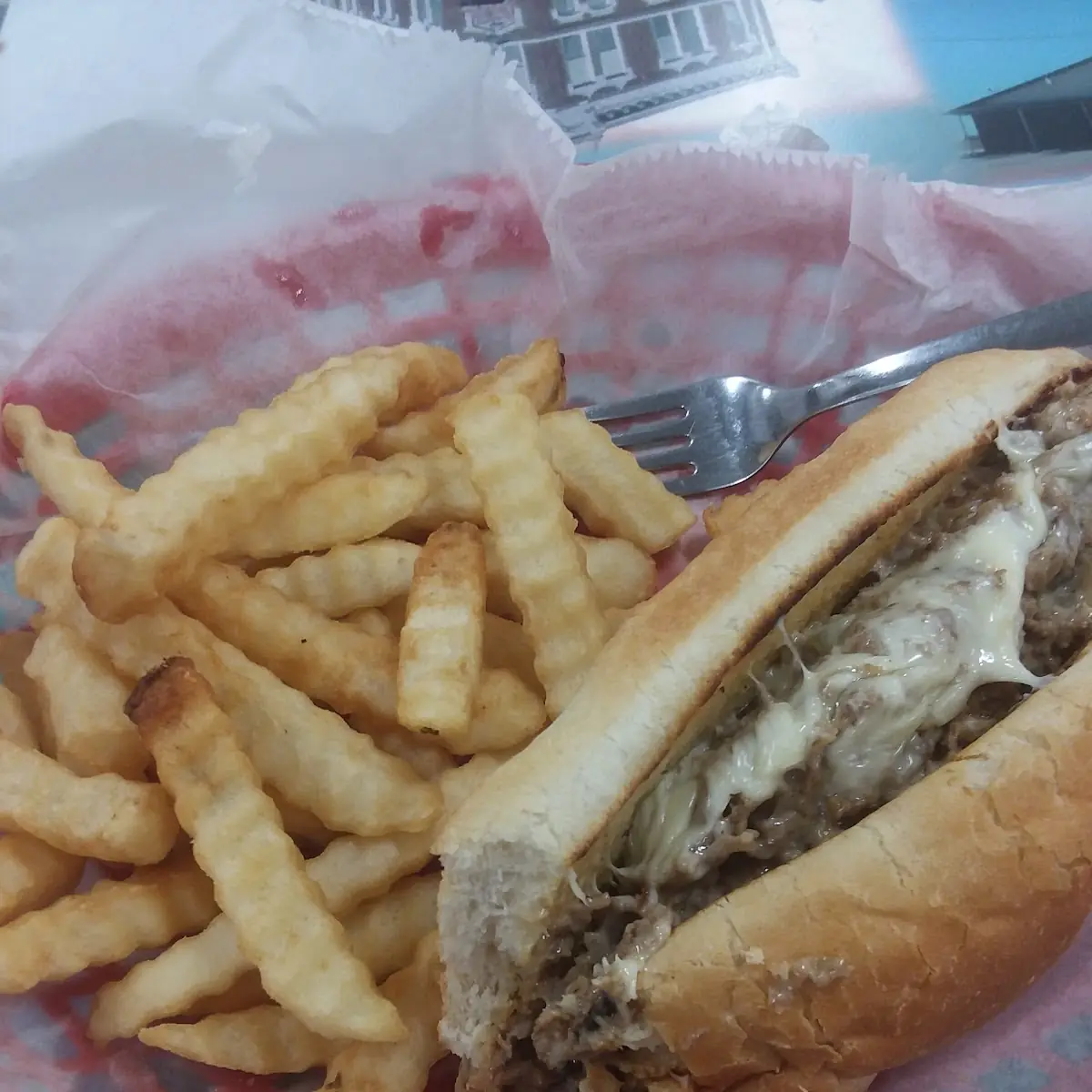 Philly Cheese Steak and Fries