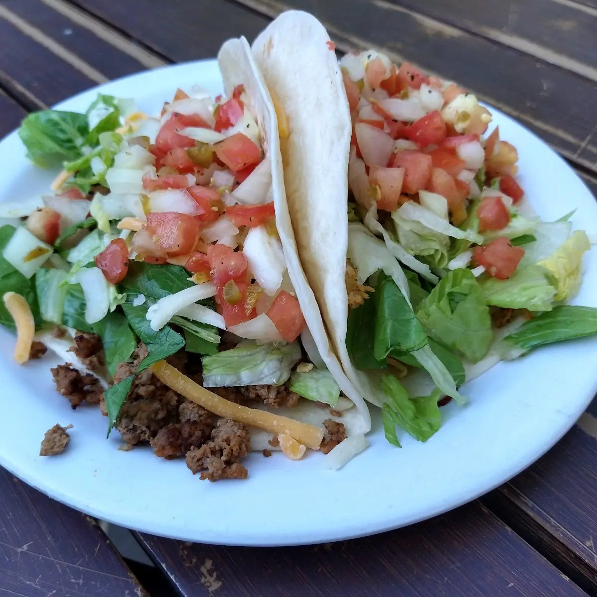 Beef Taco Left Chicken Taco Right