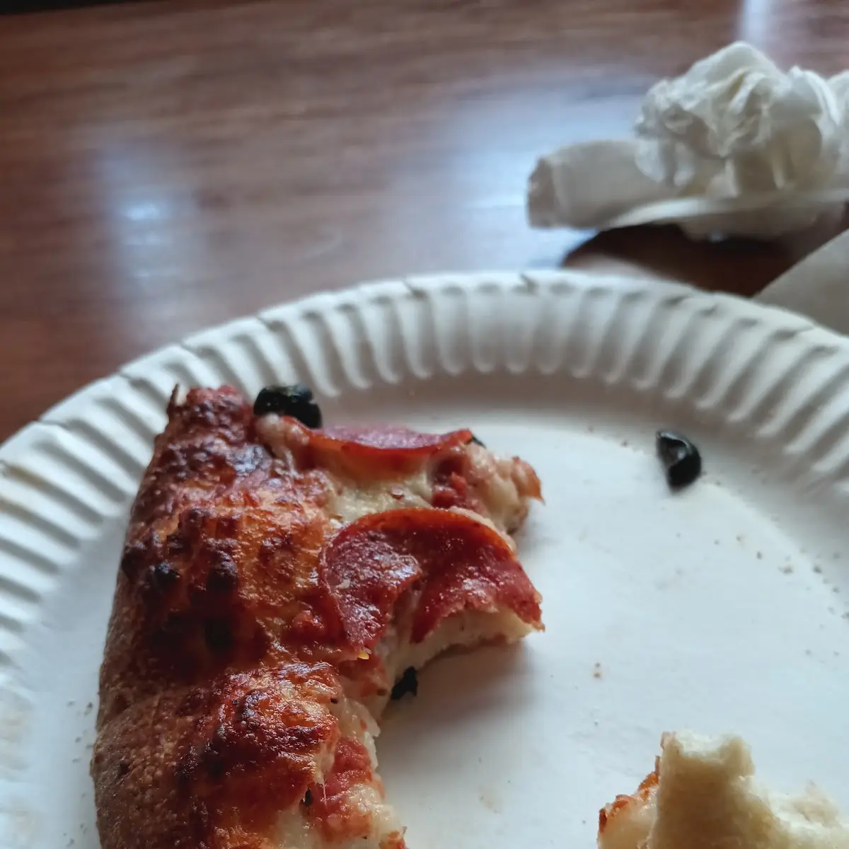 Pepperoni Olive Pizza Slice