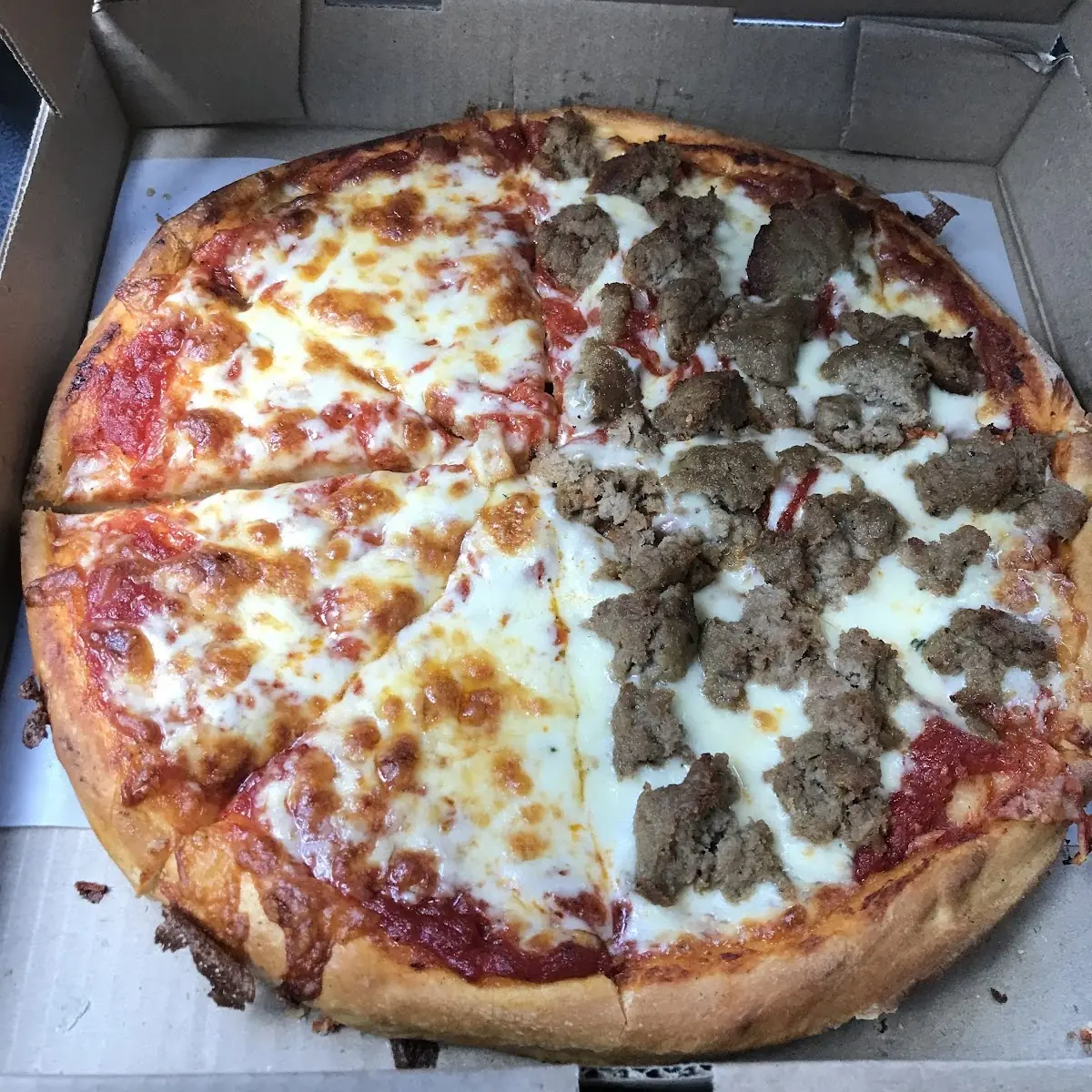 Small Meatball Pizza