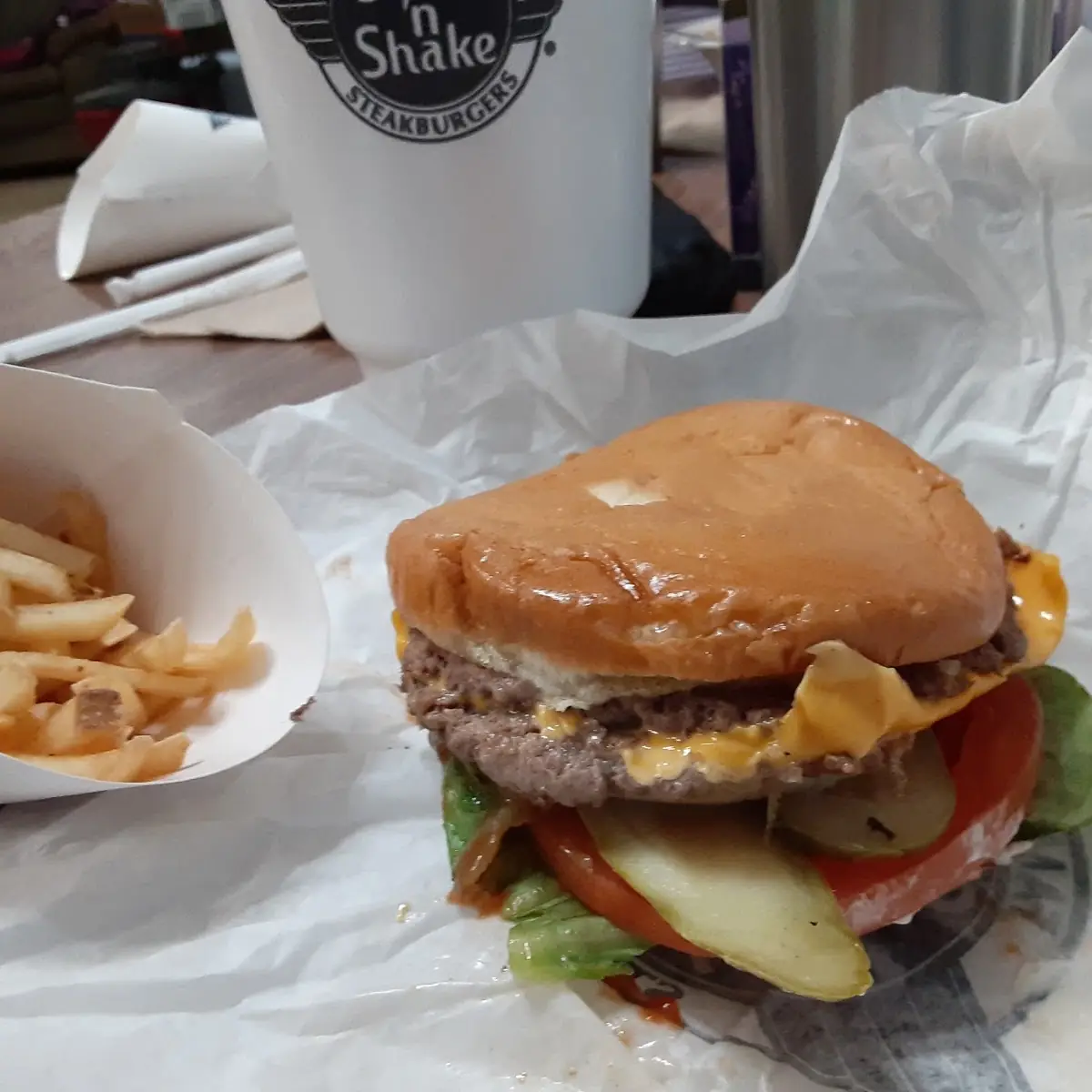Juicy 7 Double Cheeseburger with Grilled Onions