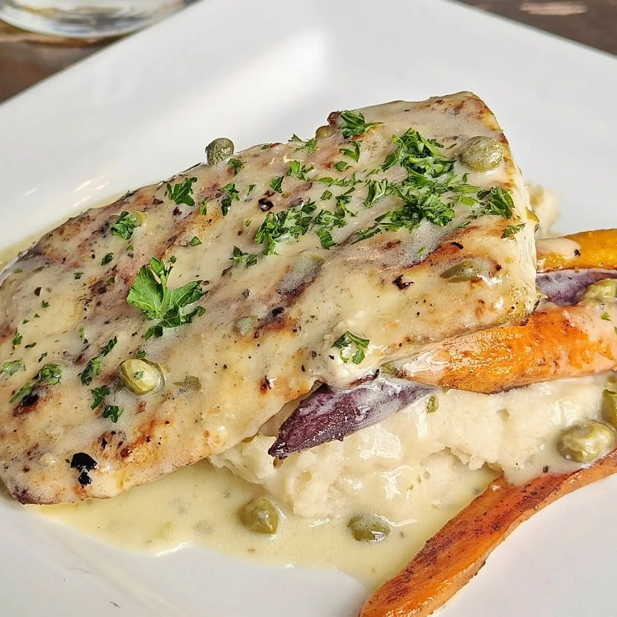 Mahi Mahi with Garlic Mashed Potatoes