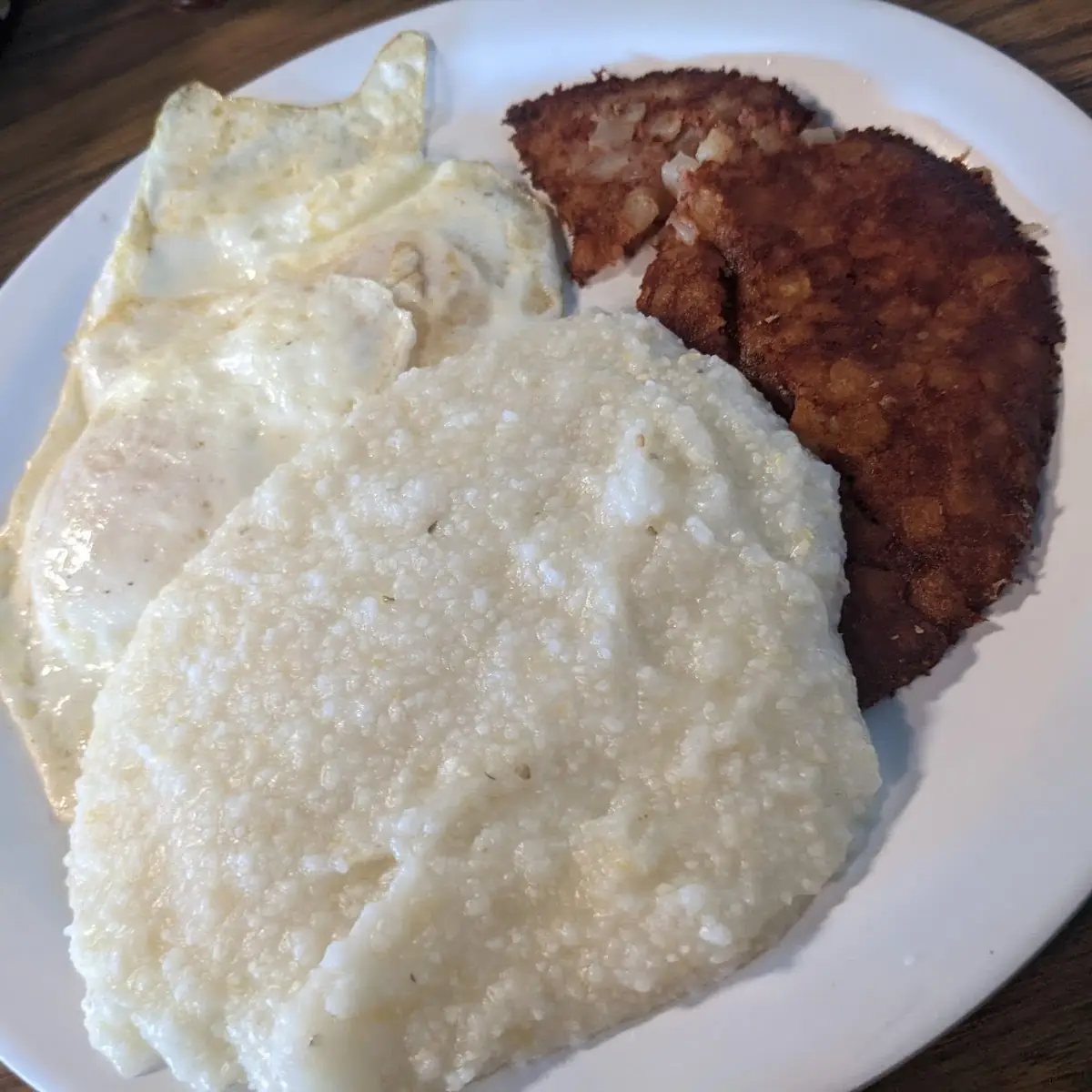 Corned Beef Hash with Grits
