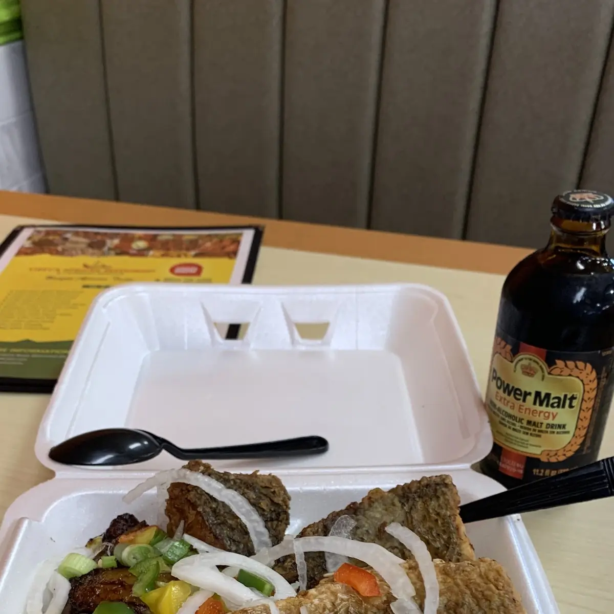 Fried Rice with Fried Fish