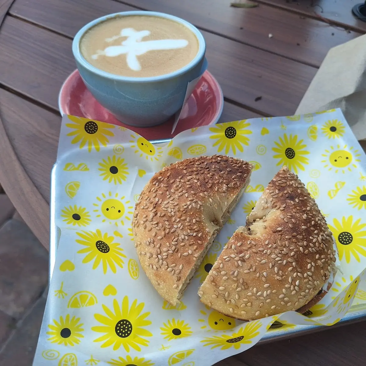 Sesame Bagel Cream Cheese