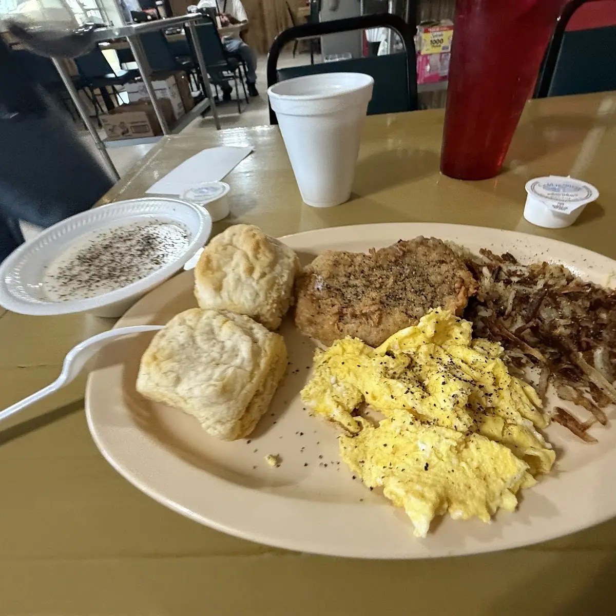 Pork Chop and Hash Browns