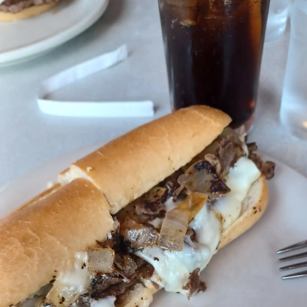 Cheese Steak with Fried Onions