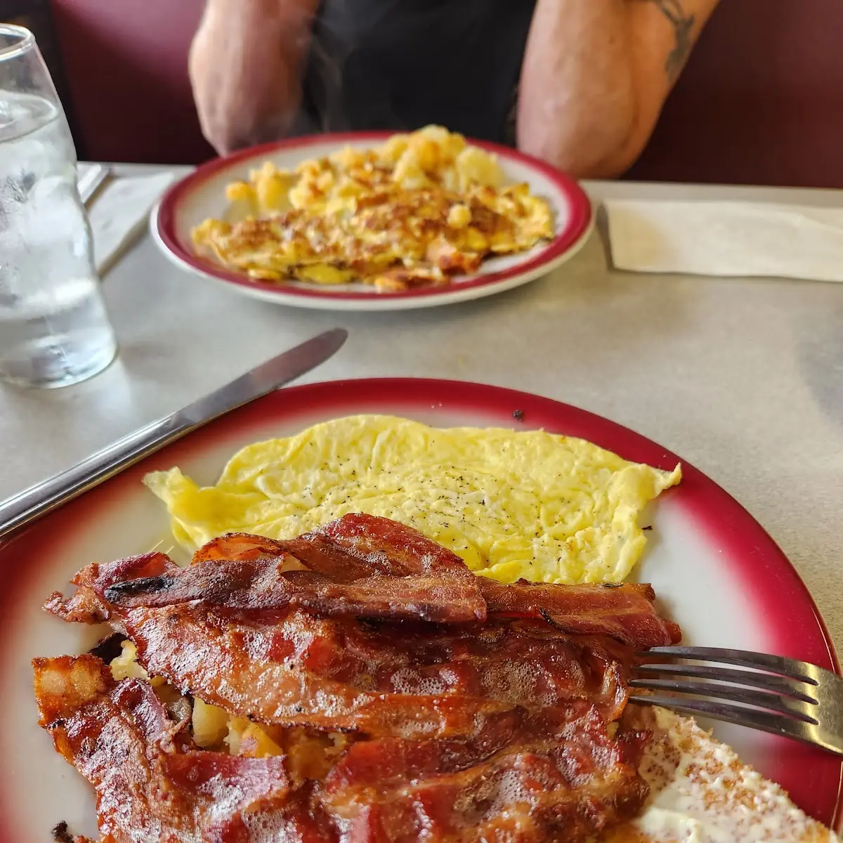 Eggs Home Fries Bacon Toast