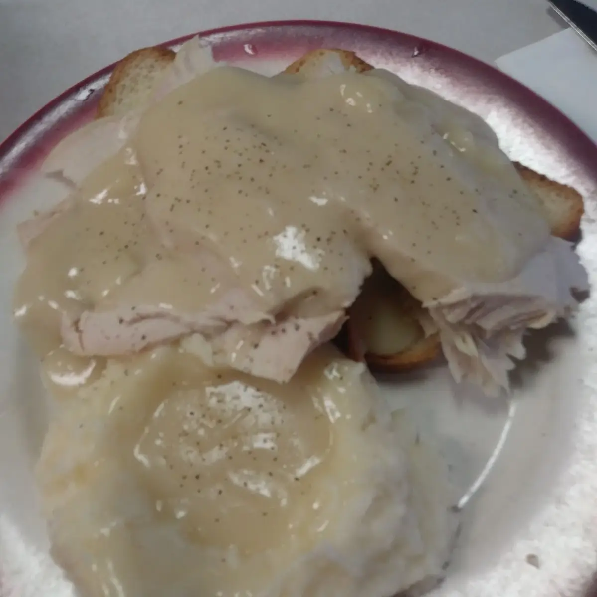 Open Faced Turkey Sandwich & Mashed Taters