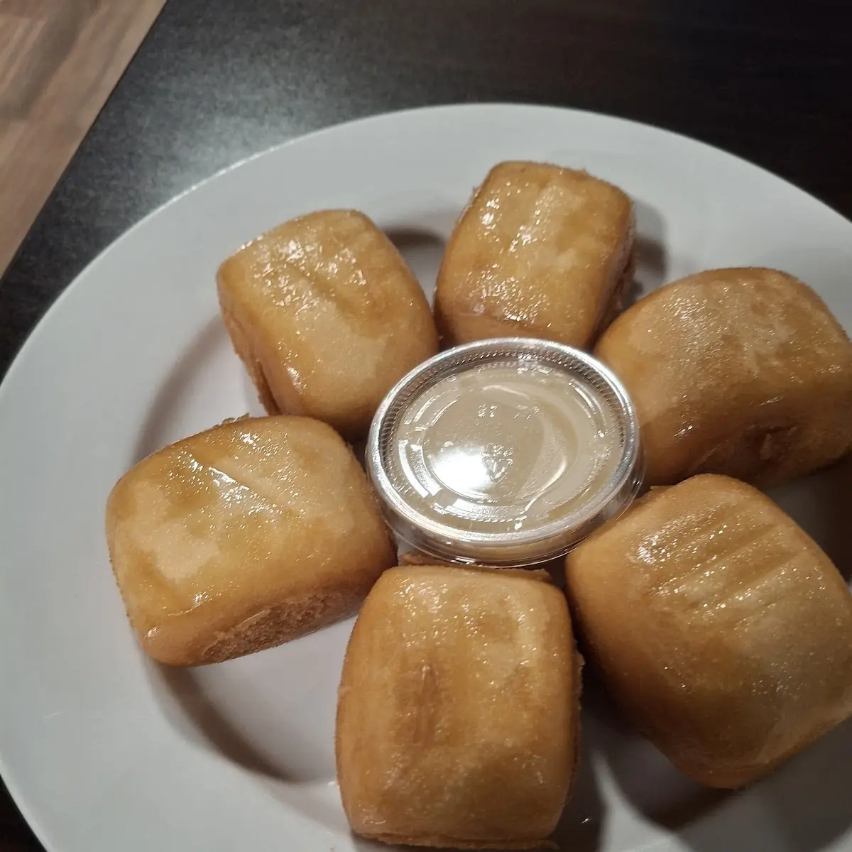 Golden Fried Bun w Condensed Milk