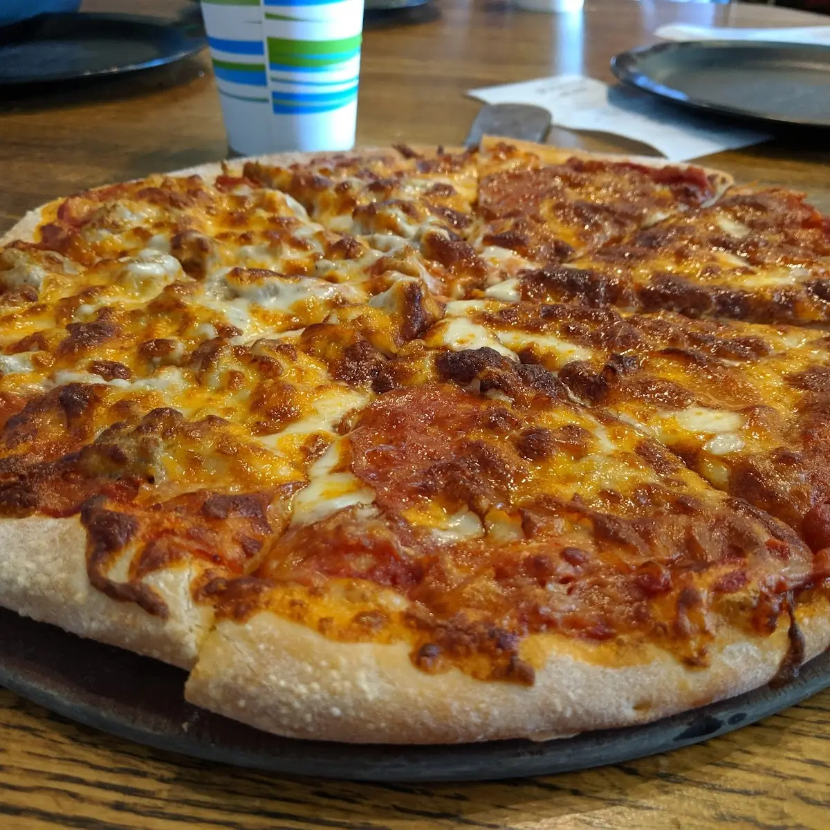 Sausage and Pepperoni Pizza