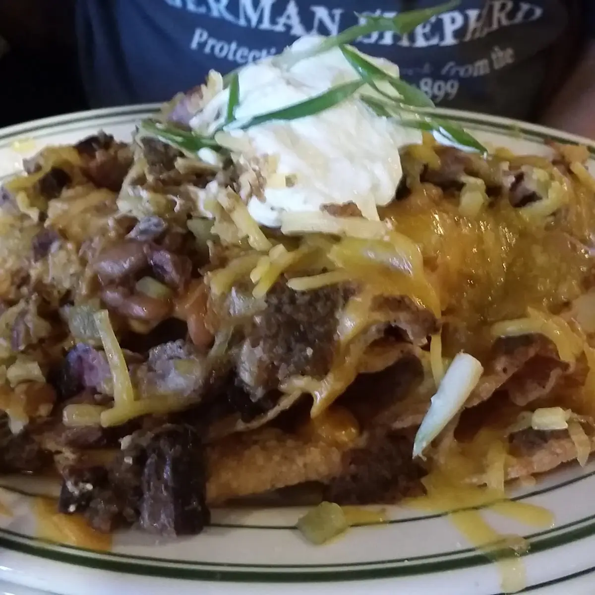 BBQ Nachos with Beef Brisket